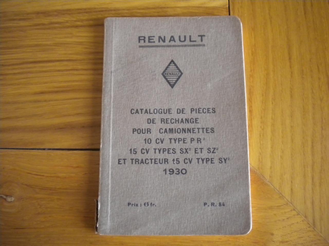 Catalogue de piéces rechange RENAULT LesAnciennes.com