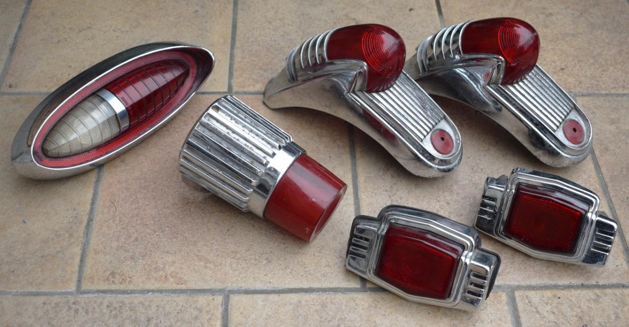Lot 6 feux arrière automobile américaine oldt LesAnciennes.com
