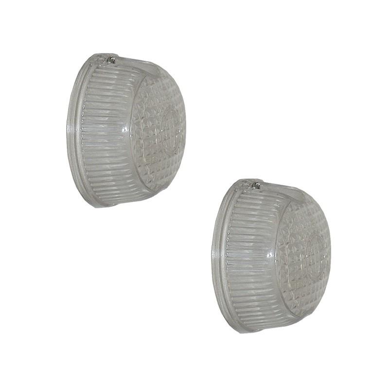 Jeu de 2 cabochons cristal pour SIMCA Ariane LesAnciennes.com