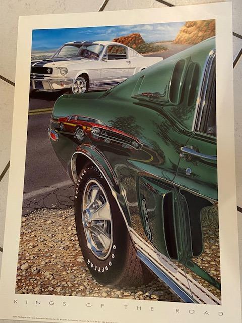 POSTER Shelby " King of the Road" LesAnciennes.com