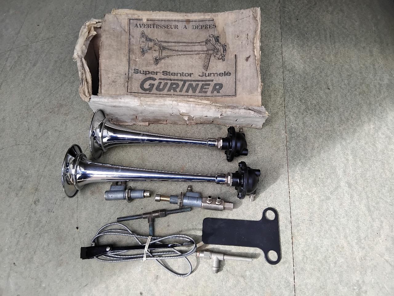 Klaxon ou Avertisseur a depression GURTNER LesAnciennes.com