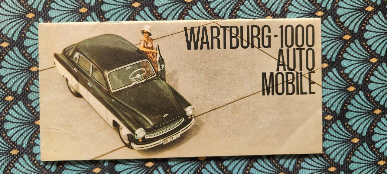 Catalogue publicitaire gamme Wartburg 1000 LesAnciennes.com