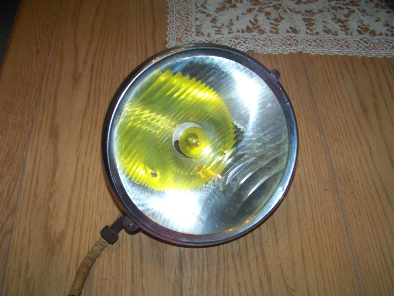 Phare Ancien Pour Vélo - Modèle Obus En Aluminium Bombé LEFOL - Collection Vintage - Occasion - Fabriqué En France