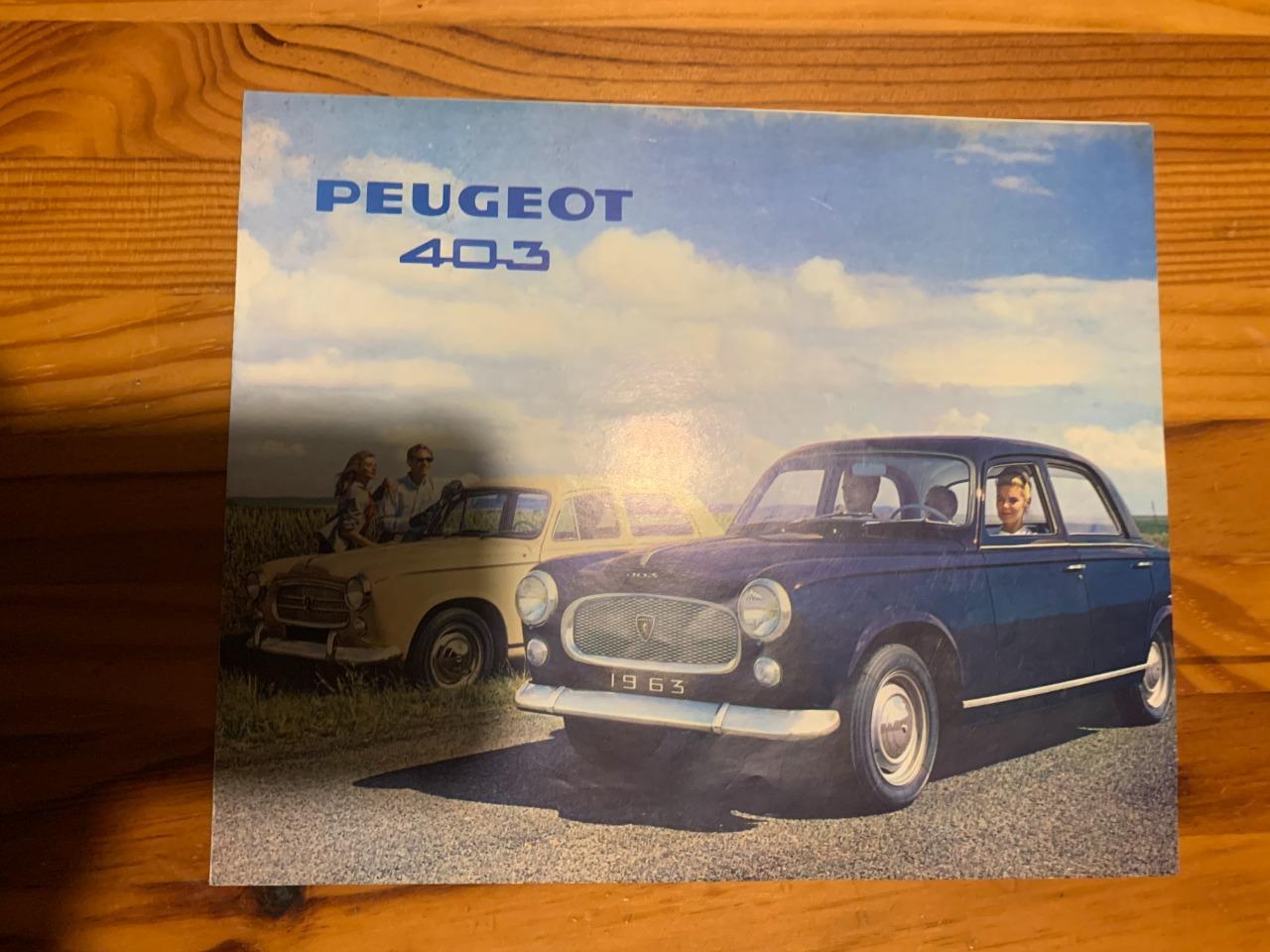 Catalogue Gamme Peugeot 403 AM1963 LesAnciennes.com