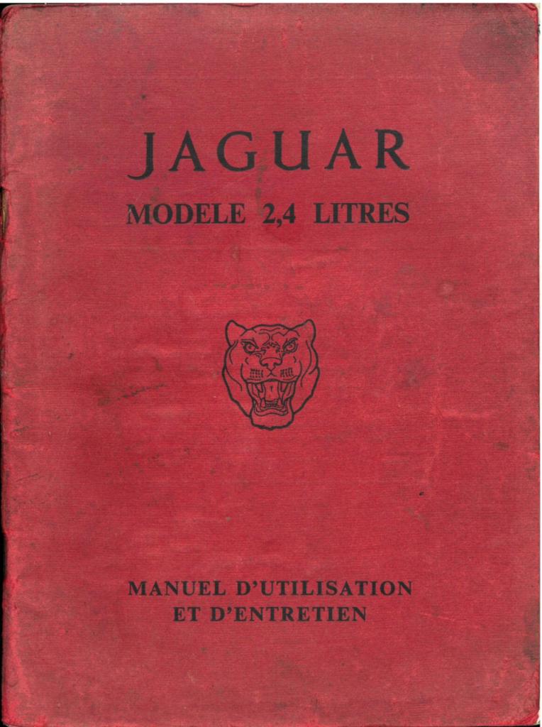 Cherche manual de bord Jaguar en français LesAnciennes.com