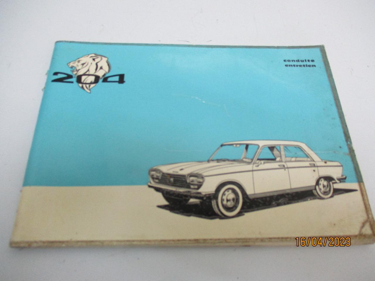 Guide entretien Peugeot 204 K4 1130 cm3 LesAnciennes.com