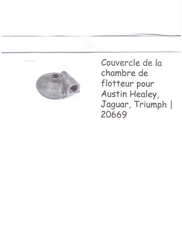 Rech couvercle cuve de carburateur JAGUAR XK120 LesAnciennes.com