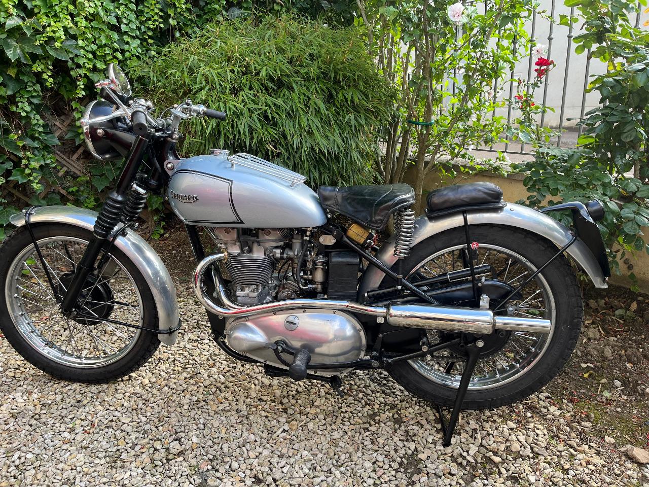 TRIUMPH TR5 Trophy avec racing kit T100 - 1952 LesAnciennes.com