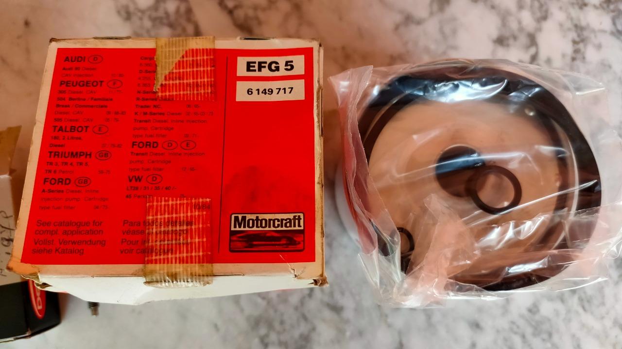 Filtre à Gasoil Motorcraft + Filtre à Huile KNECHT LesAnciennes.com