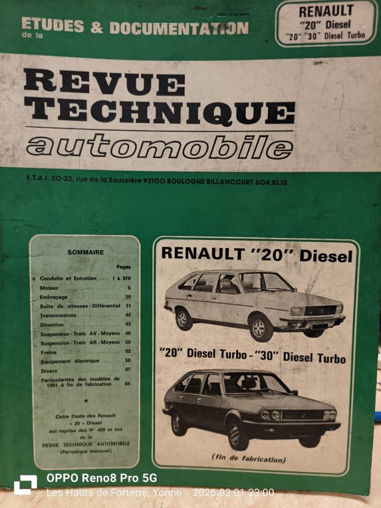RTA Renault 20 Dies/R30 TD LesAnciennes.com