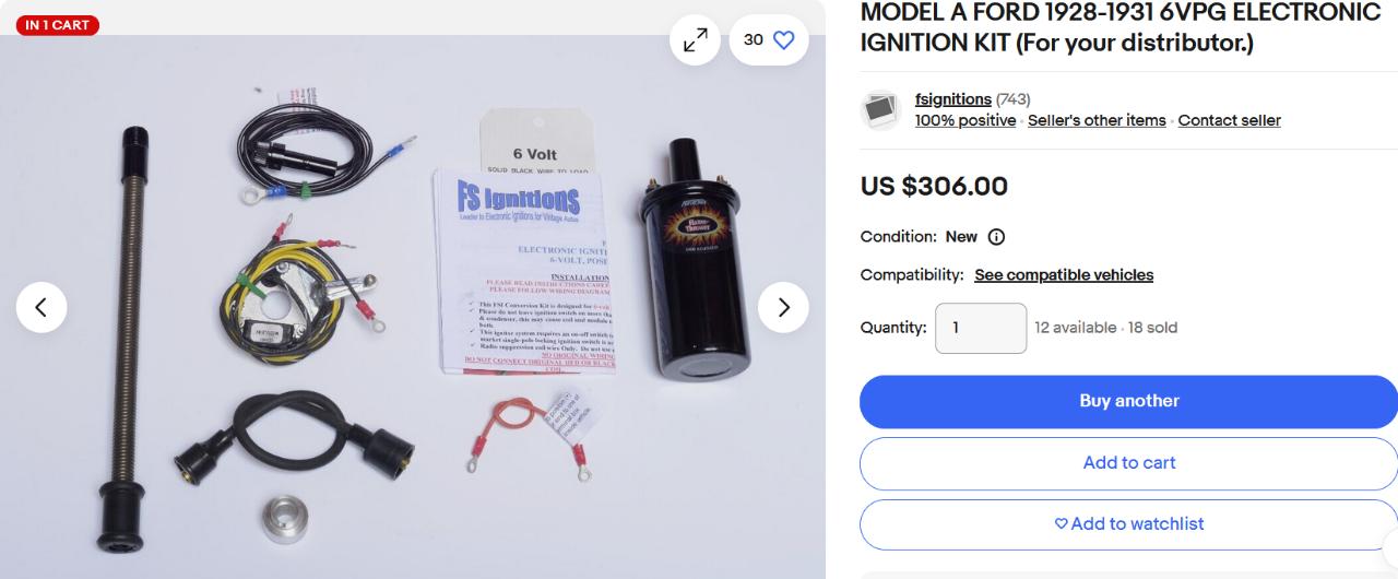 Allumage électronique FORD A LesAnciennes.com