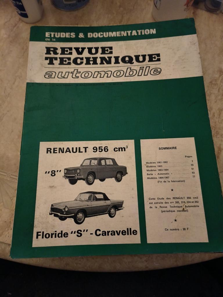 RTA Renault 8, Floride S et Caravelle LesAnciennes.com
