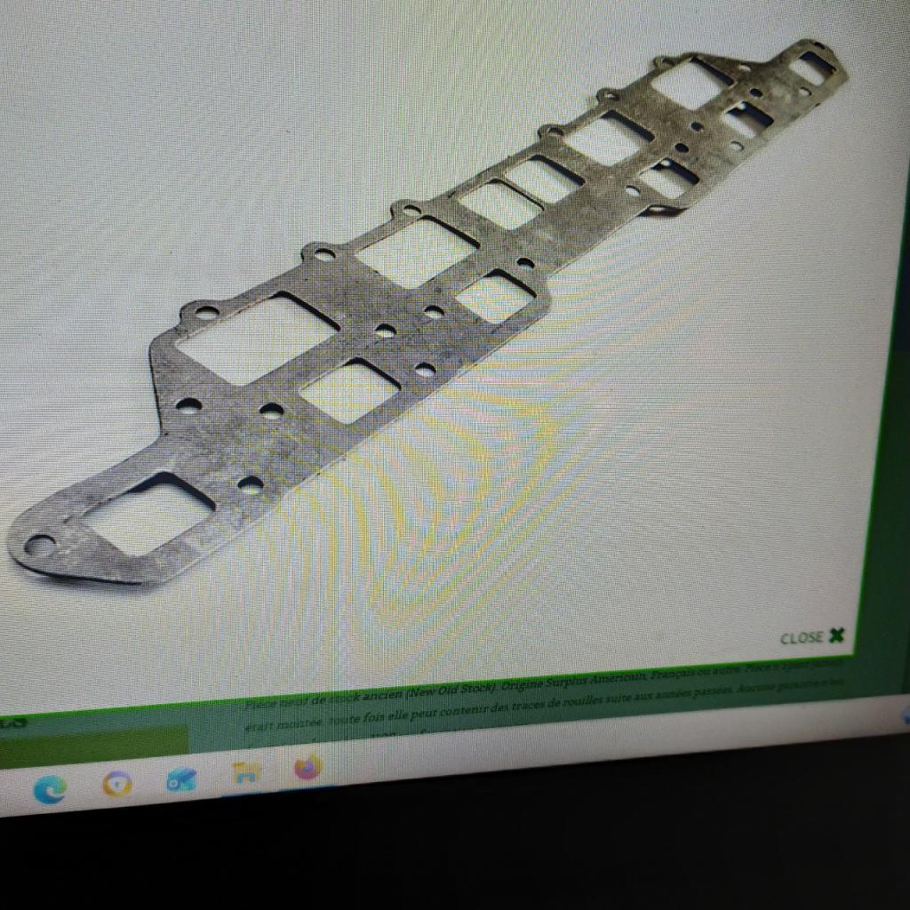 Joint moteur de half track white LesAnciennes.com