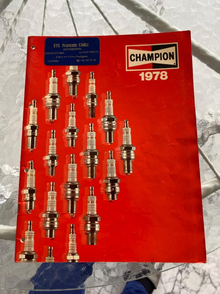 Catalogue BOUGIES CHAMPION 1978 LesAnciennes.com