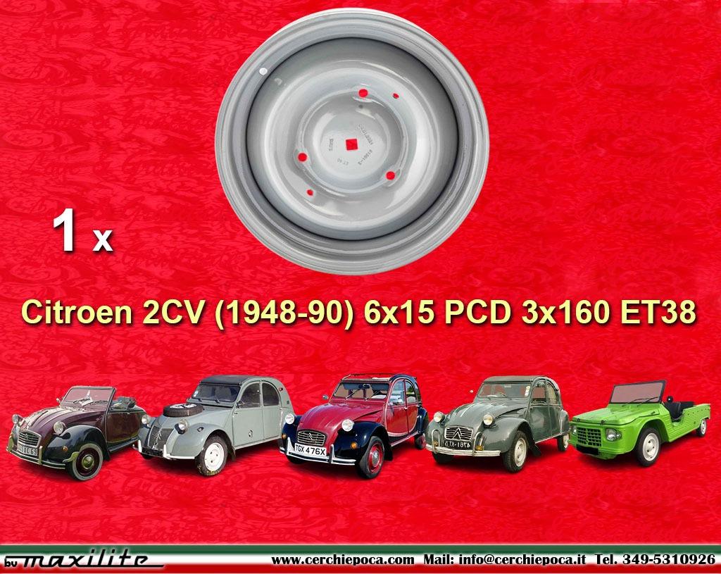 1 pc. jante Citroen Citroen 2cv 6x15 ET48 Citroen LesAnciennes.com