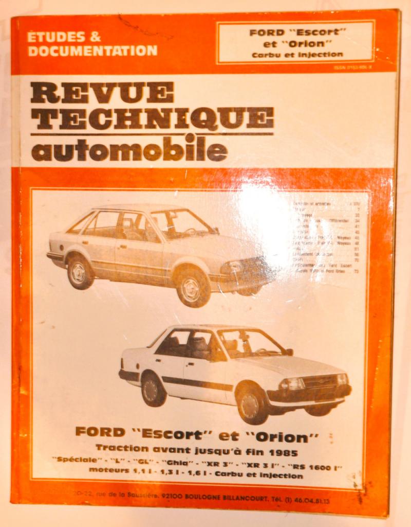 Revue technique FORD Escort Orion LesAnciennes.com