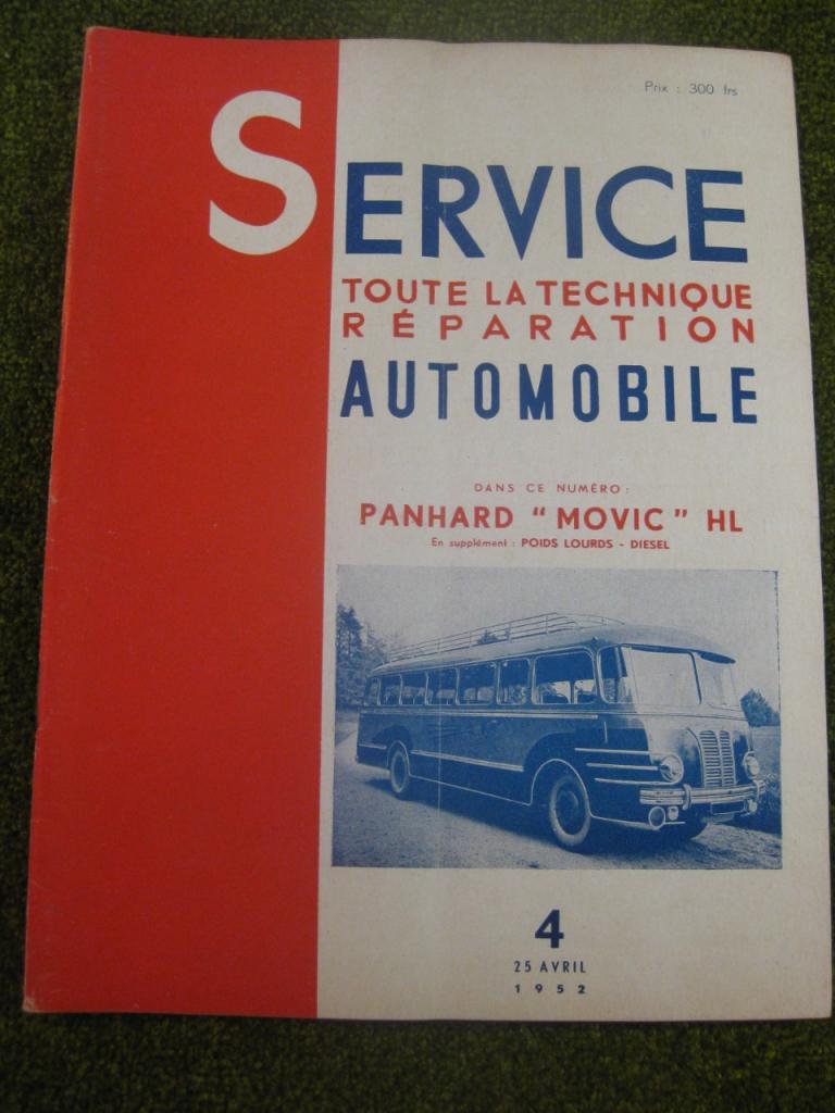 Panhard Movic HL. Service N° 4/1952 LesAnciennes.com
