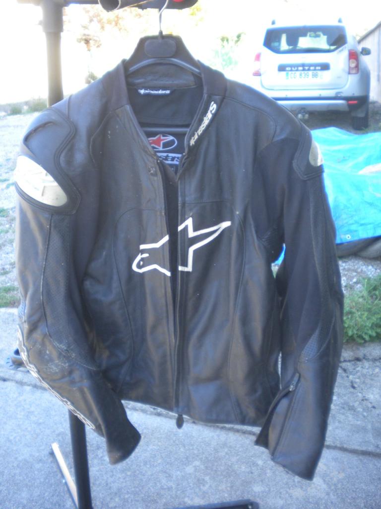 Blouson cuir moto Alpinestars taille 52 LesAnciennes.com