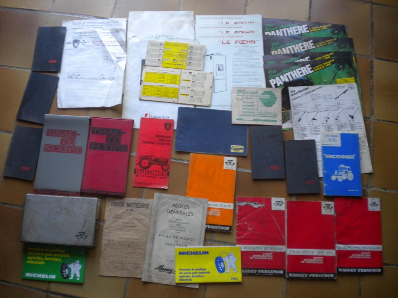 Lot livrets documents tracteur ferme paysan LesAnciennes.com