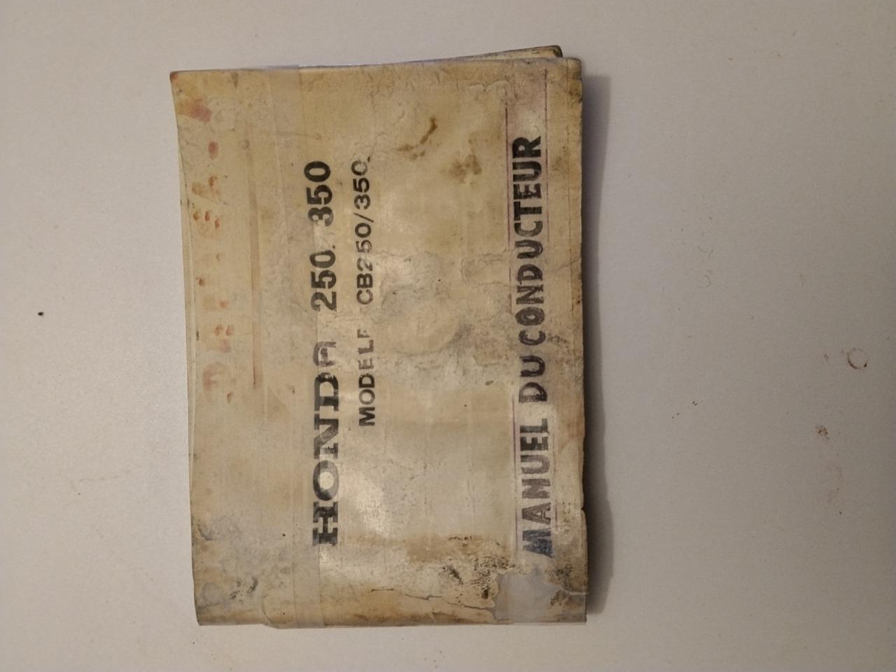 Manuel du conducteur Honda CB 250 350 LesAnciennes.com