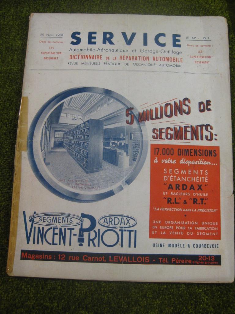 Rosengart Supertraction. Service Nov. 38 LesAnciennes.com