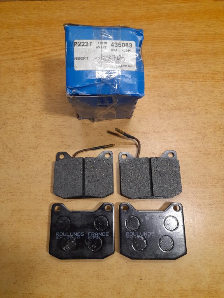 Plaquettes de frein Avant Peugeot 504 LesAnciennes.com