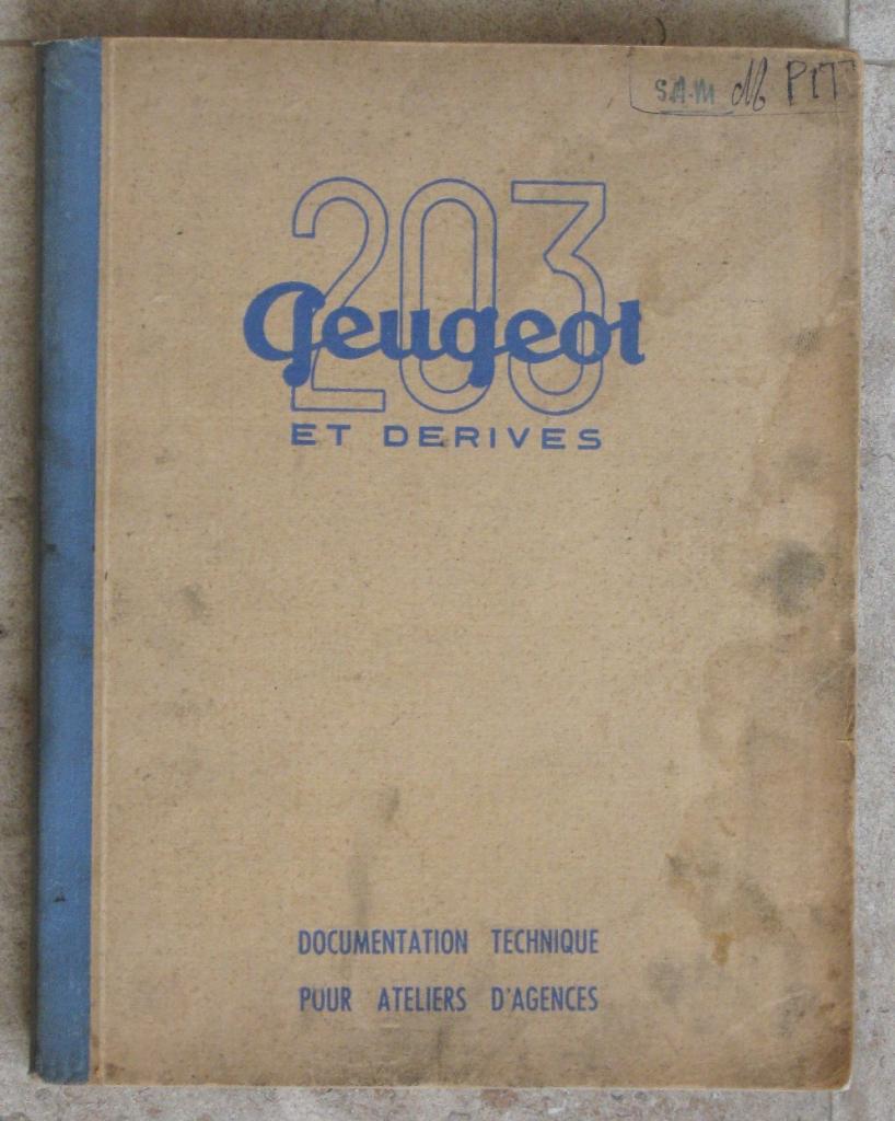 Documentation d'Atelier sur Peugeot 203 LesAnciennes.com