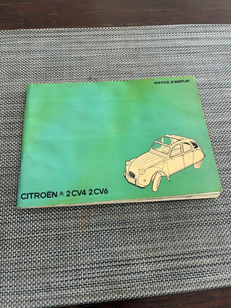 Notice mode d’emploi CITROEN 2CV 2cv4 2cv6 LesAnciennes.com