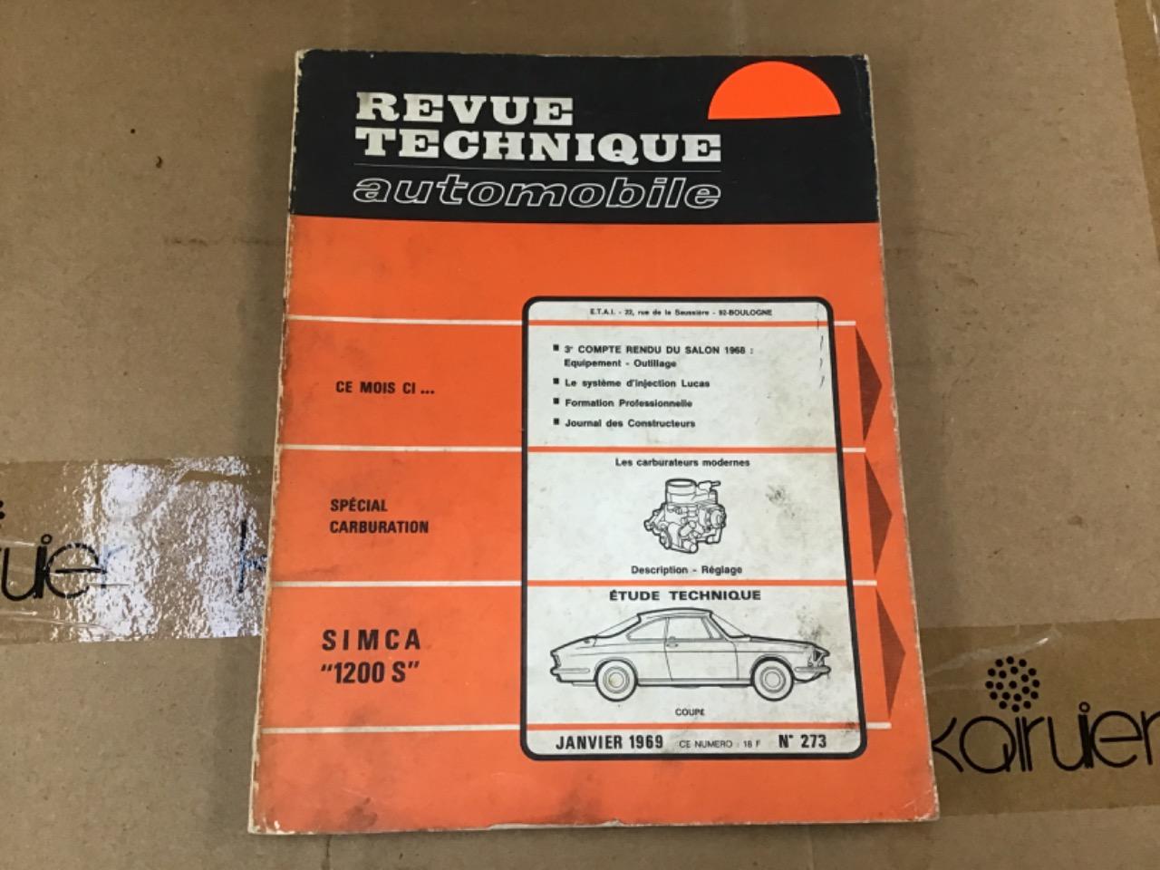 REVUE TECHNIQUE SIMCA 1200 S LesAnciennes.com