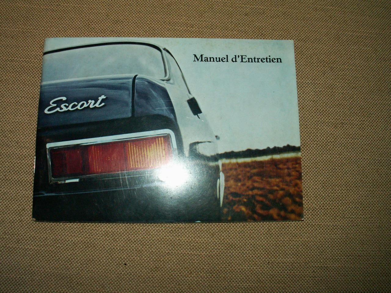 Ford Escort 1968 manuel de bord & catalogue LesAnciennes.com
