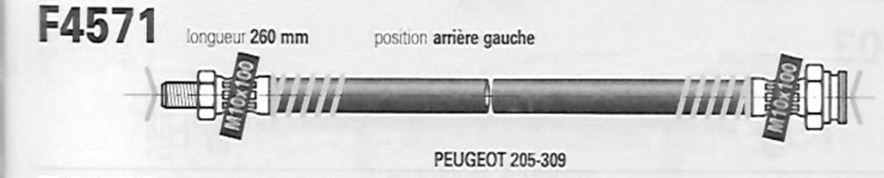 Flexible PEUGEOT 305, 309 LesAnciennes.com
