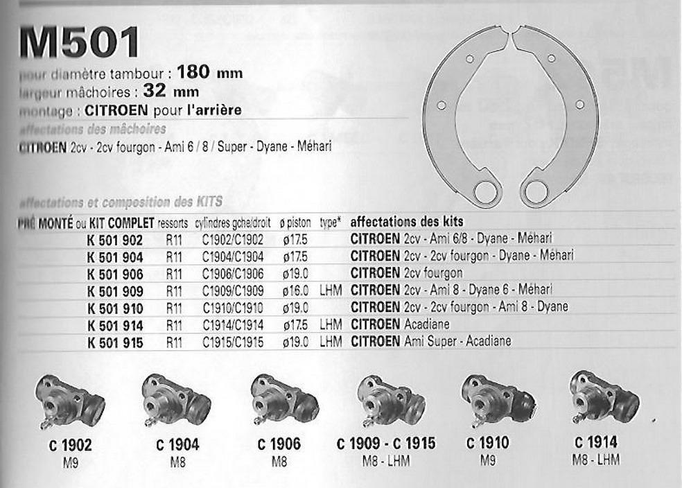Kit Accessoires Mâchoires De Frein Arrière A.B.S. 0508Q - Pour OPEL GT Coupé - Diamètre Tambour 200 Mm - Neuf