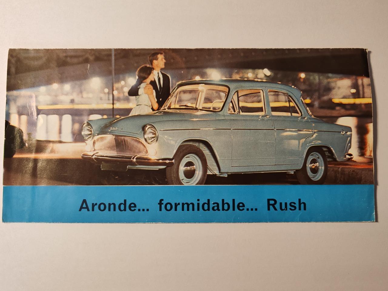 Dépliant Aronde ...formidable...Rush LesAnciennes.com