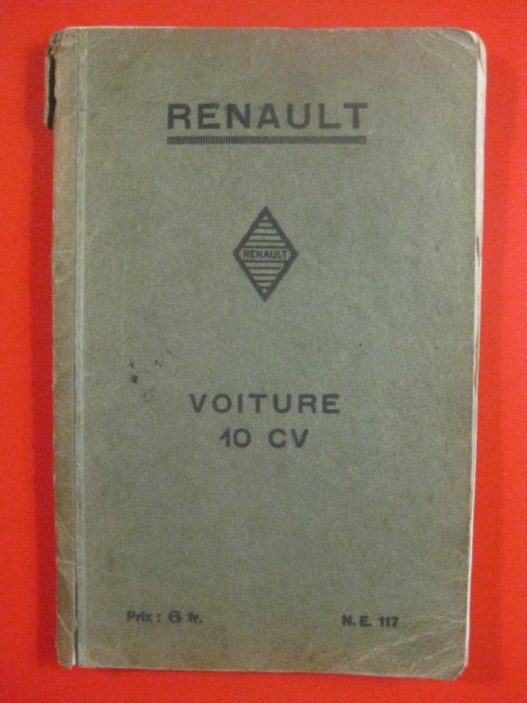 Manuel entretien Renault KZ 2 de 1928 LesAnciennes.com