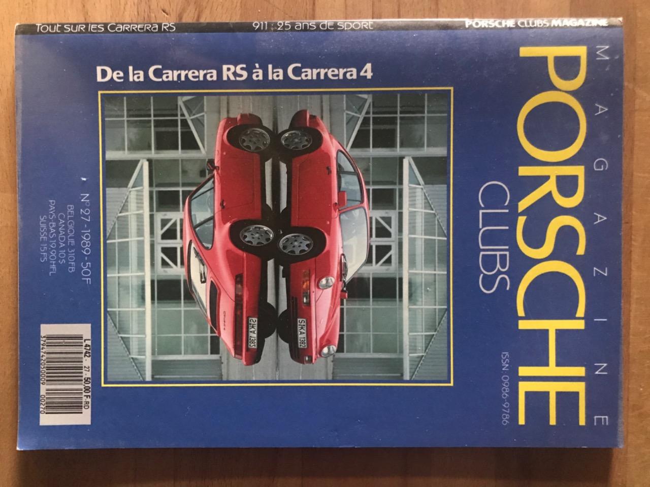 Magazine Porsche clubs 1989 LesAnciennes.com