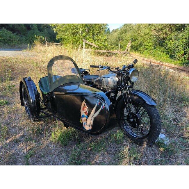 BSA M21 side car - 1946 LesAnciennes.com