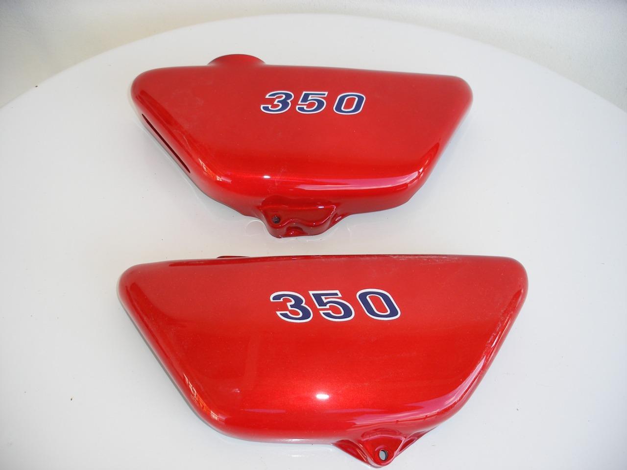 CACHES LATERAL KAWASAKI 350 S2 LesAnciennes.com