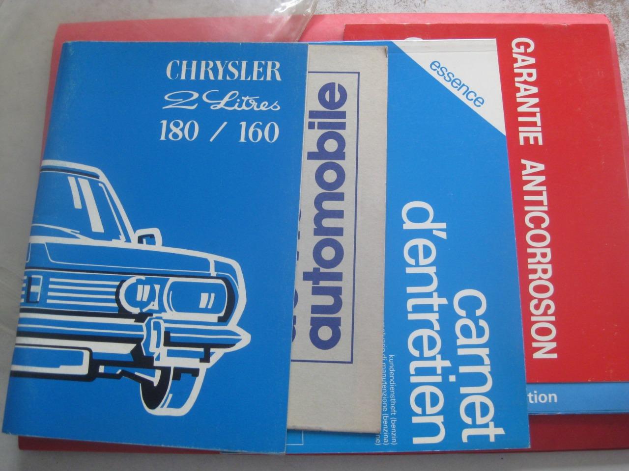 Simca Chrysler 2 litres 180 / 160. Notice LesAnciennes.com