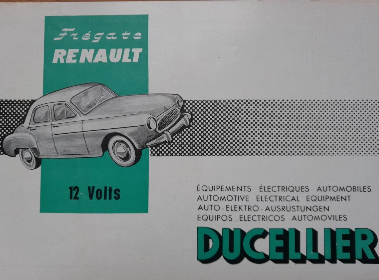 Renault Frégate 12volts catalogue Ducellier LesAnciennes.com
