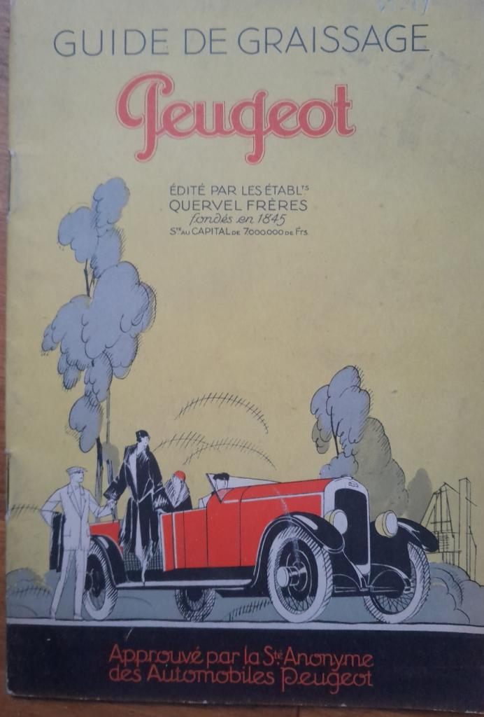 Peugeot Guide de Graissage LesAnciennes.com