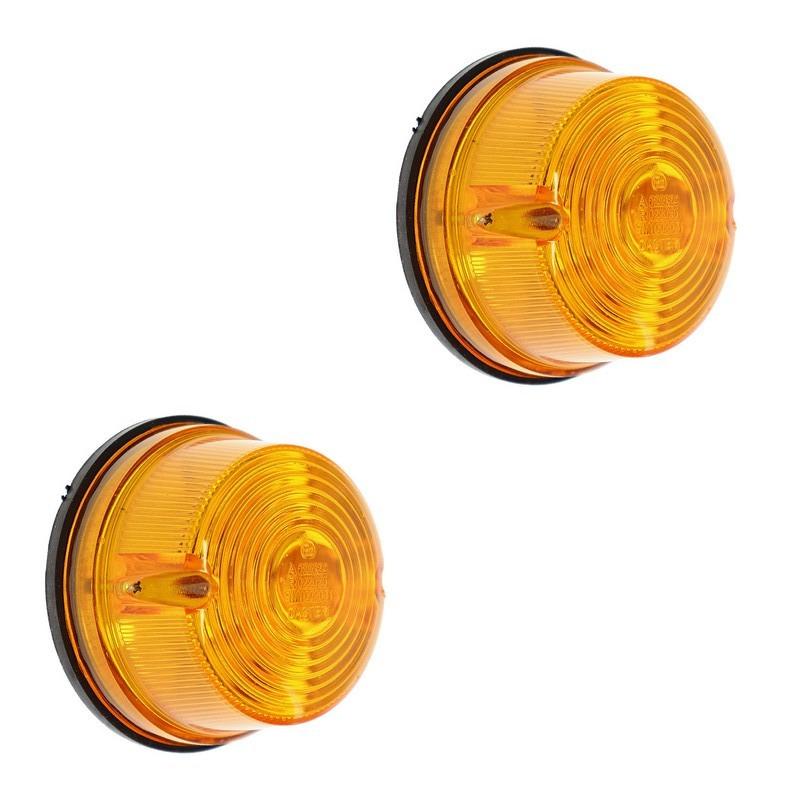 Jeu de 2 feux clignotants ambres standards LesAnciennes.com