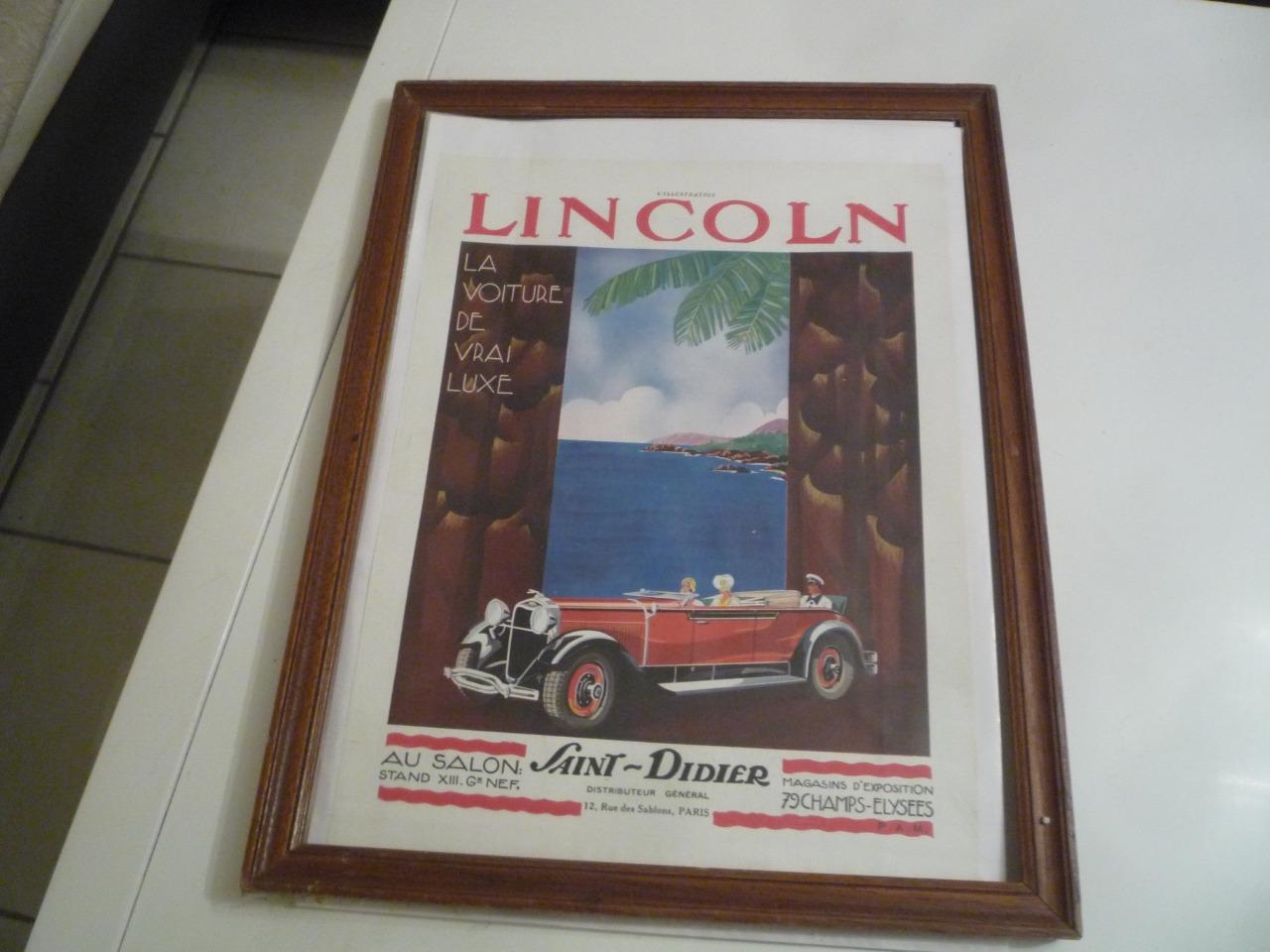 Affiche LINCOLN LesAnciennes.com