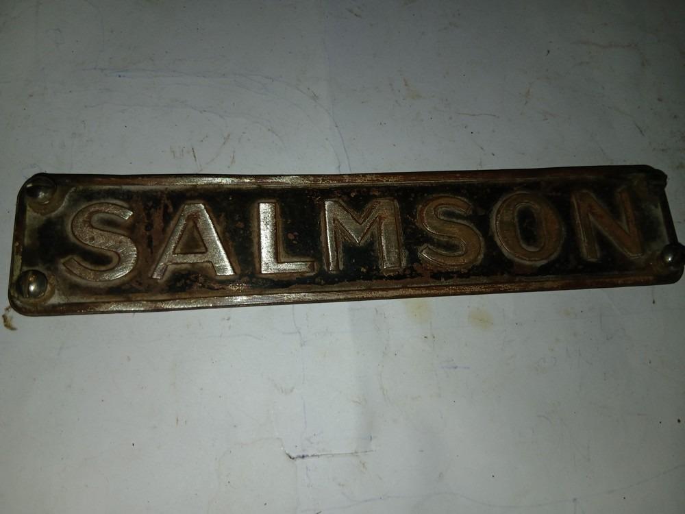 Plaque SALMSON S4-DA plaque arriérre LesAnciennes.com