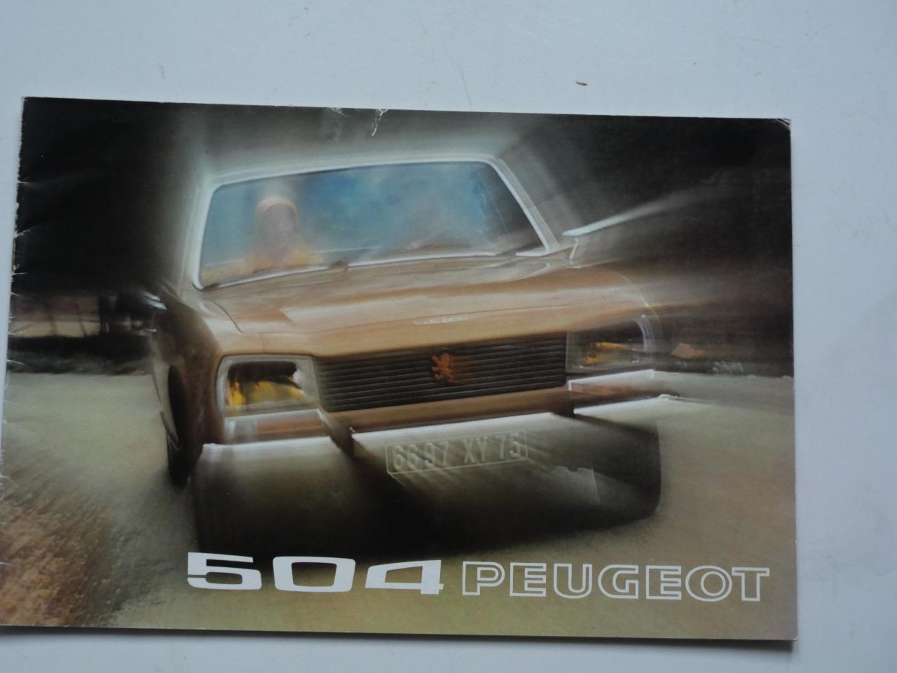 Brochure Peugeot 504 LesAnciennes.com