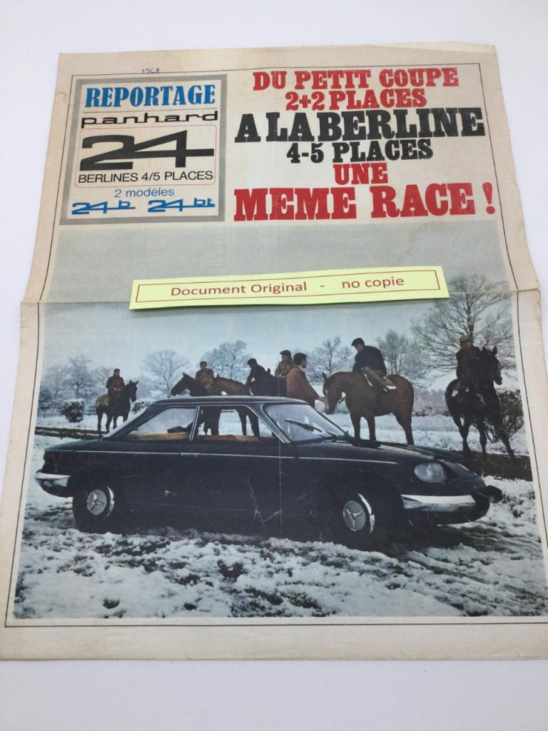 2 Plaquettes Panhard reportage 17 et 24 LesAnciennes.com