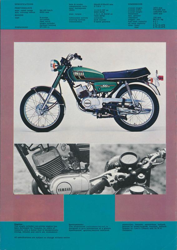 RS 125 YAMAHA TYPE 480 KIT D'EMBLEMES LesAnciennes.com