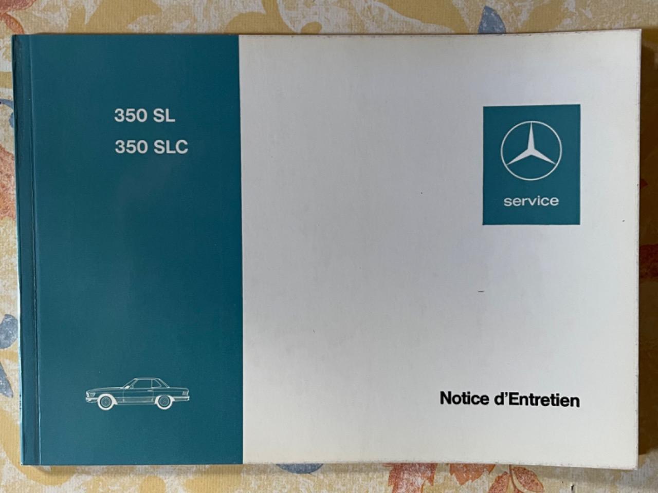 Notice d’entretien Mercedes 350SL /SLC LesAnciennes.com