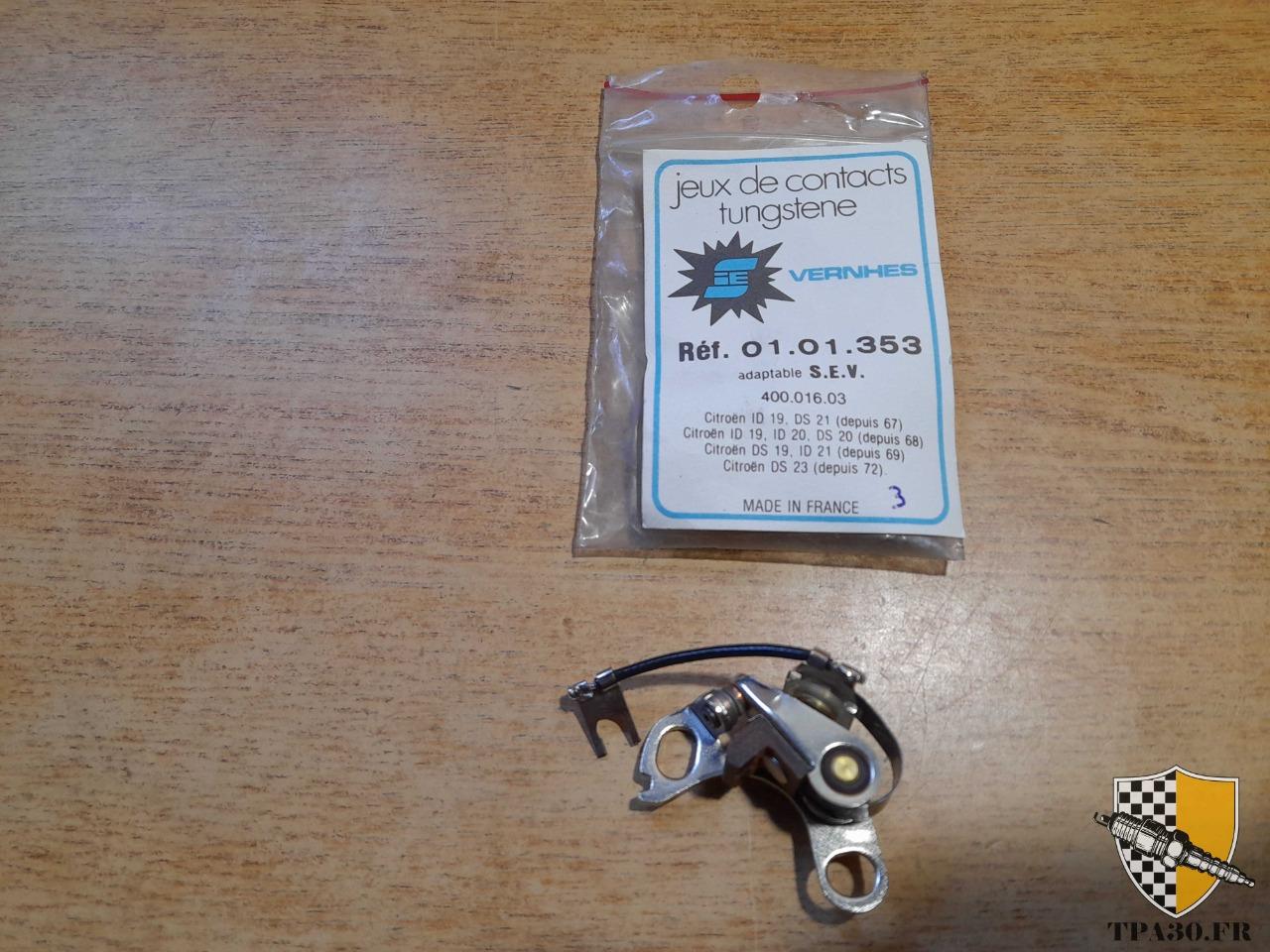 Rupteur vis platinées Citroën DS ID 400.016.03 LesAnciennes.com