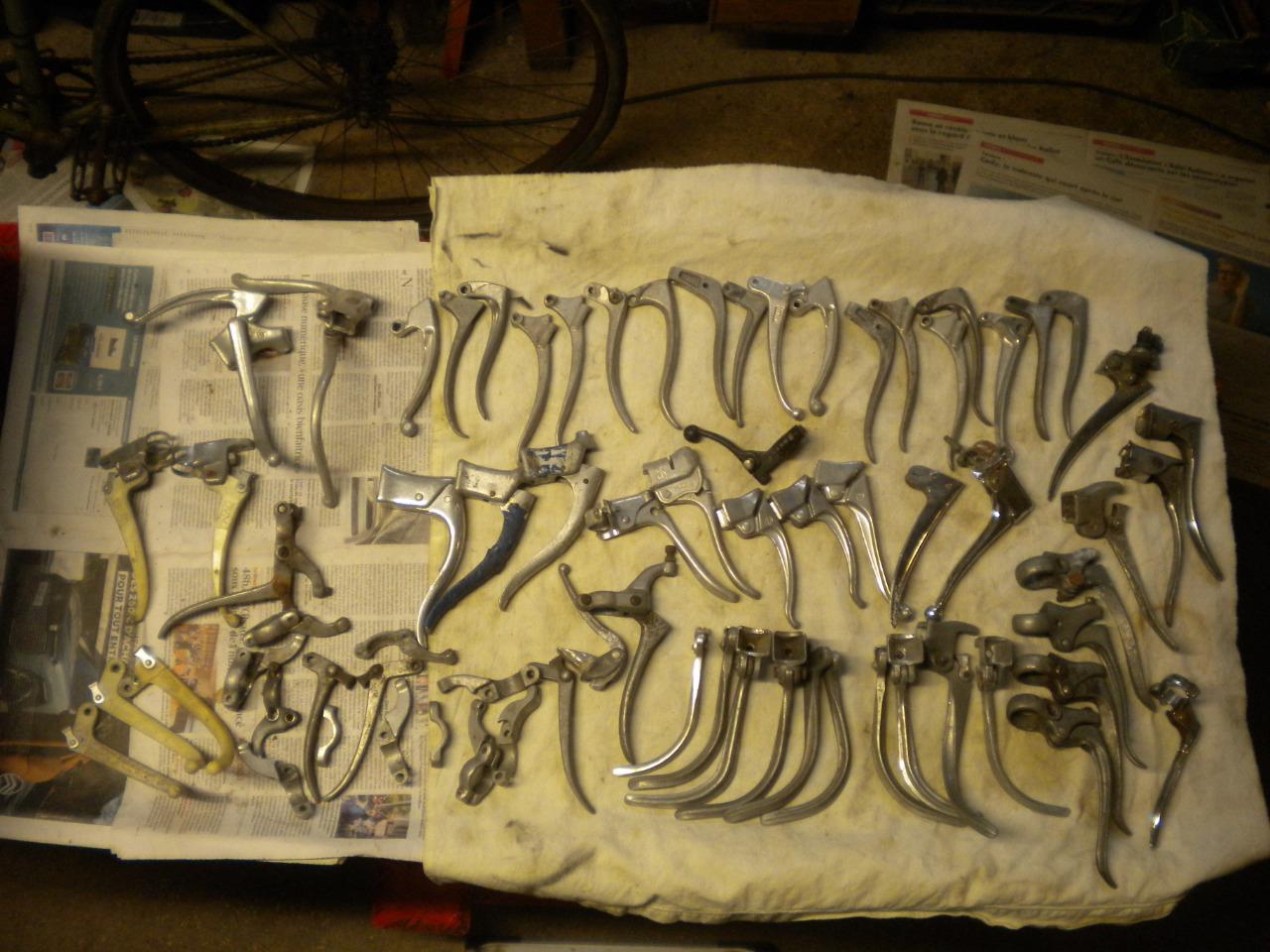 LOT LEVIERS POIGNEES cycle vélo cyclo LesAnciennes.com