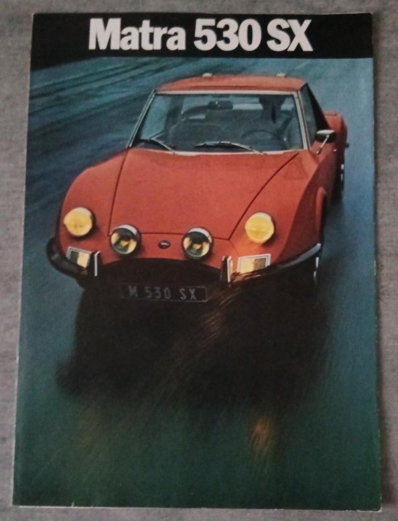 Prospectus Matra 530SX LesAnciennes.com